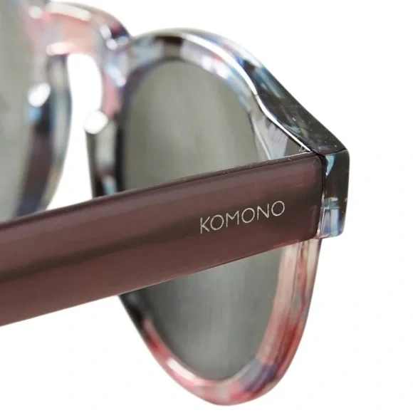 NEW KOMONO sunglasses Floral Round Black Purple Pink NEW KOMONO sunglasses Floral Round Black Purple Pink  main image 2